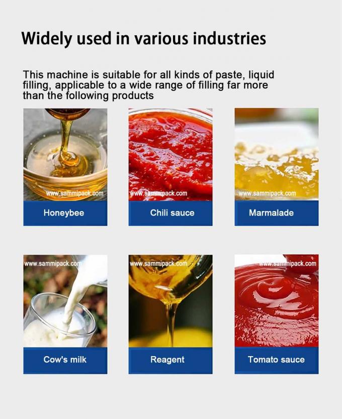 Machine de remplissage vertical de pâte pour emballage plastique avec convoyeur et écran tactile, facile à utiliser 2