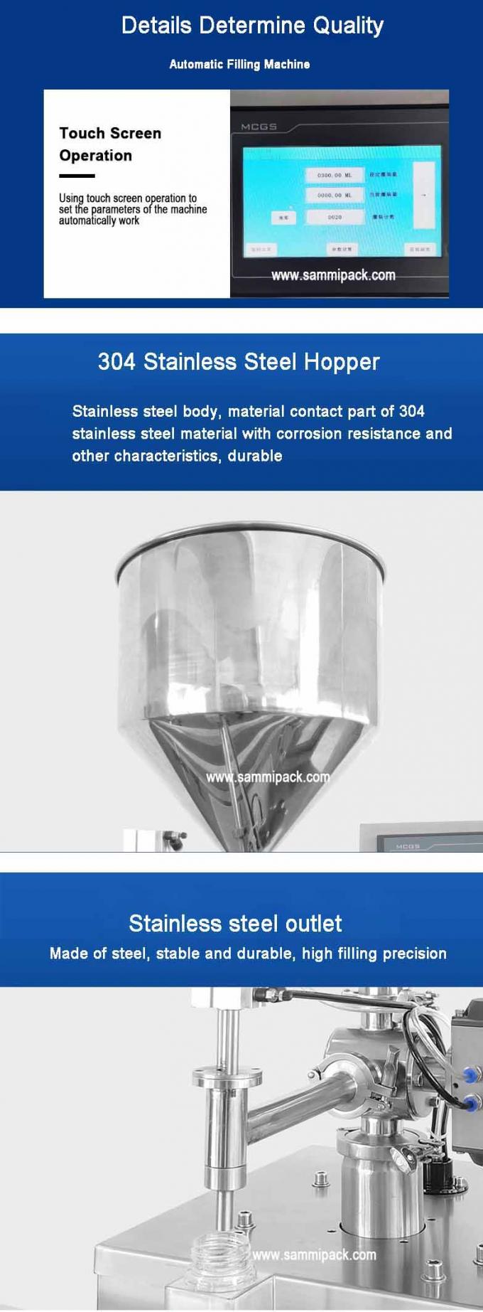 Machine de remplissage vertical de pâte pour emballage plastique avec convoyeur et écran tactile, facile à utiliser 4