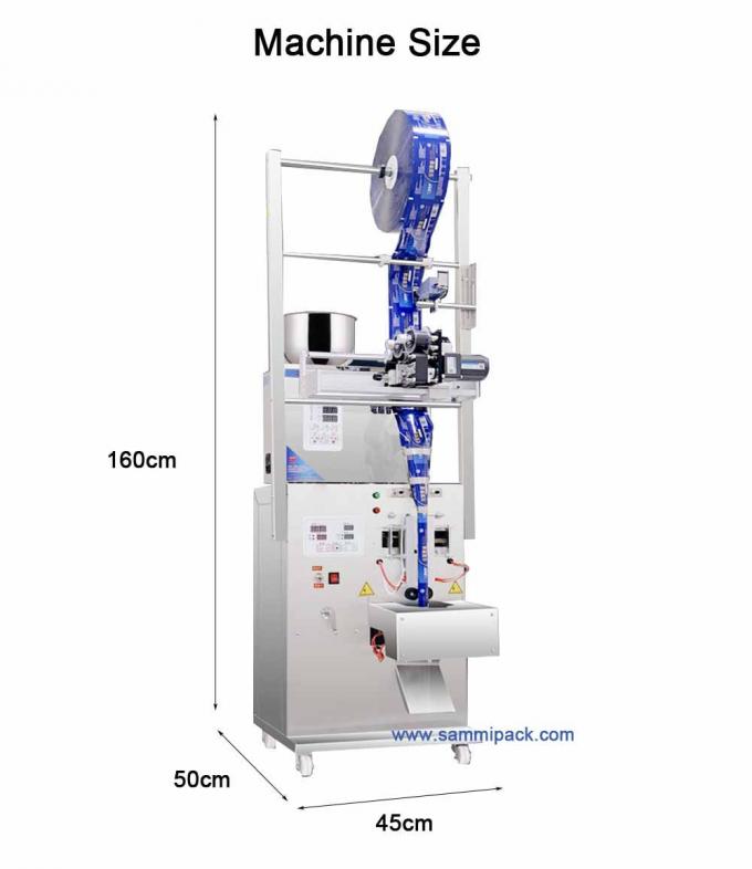 120.000 kg Poids brut unique papier Matériau d'emballage Machine d'emballage de poudre de thé avec codeur à timbre à chaud 3