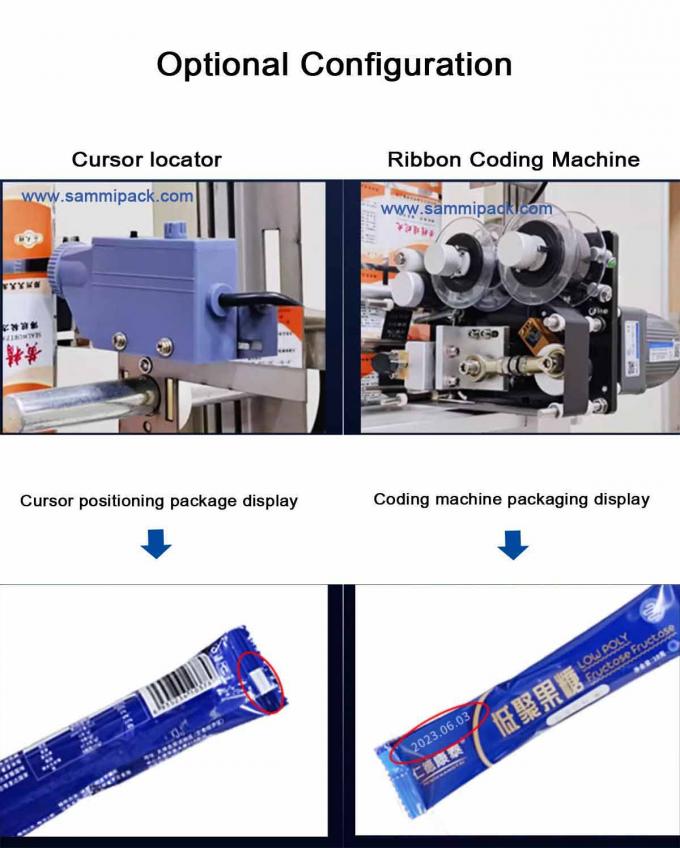 120.000 kg Poids brut unique papier Matériau d'emballage Machine d'emballage de poudre de thé avec codeur à timbre à chaud 4
