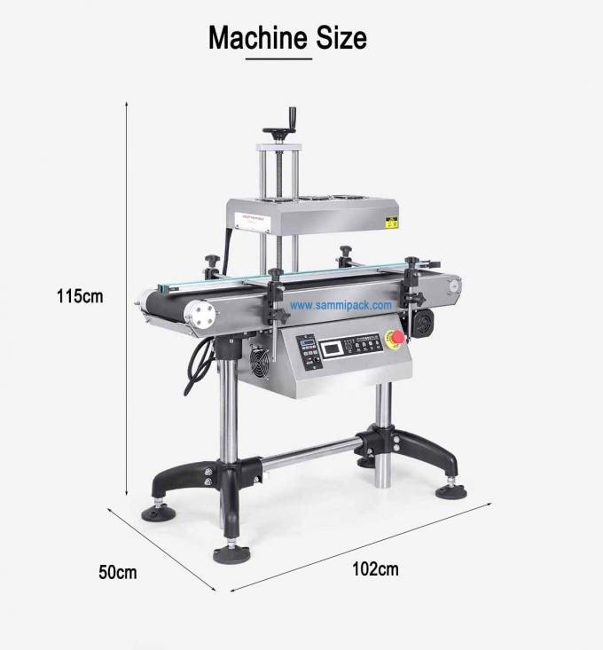 Machines d'étanchéité automatique continue à chaleur des bouteilles en plastique à induction électromagnétique 2