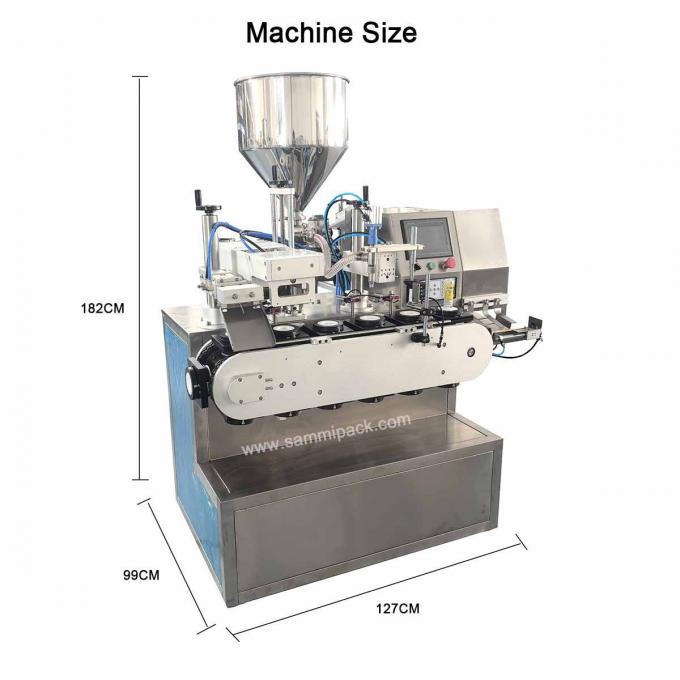 Machine de scellage de tubes en plastique pour remplissage de shampooing, machines de remplissage et de scellage de dentifrice et de crème pour les mains 2