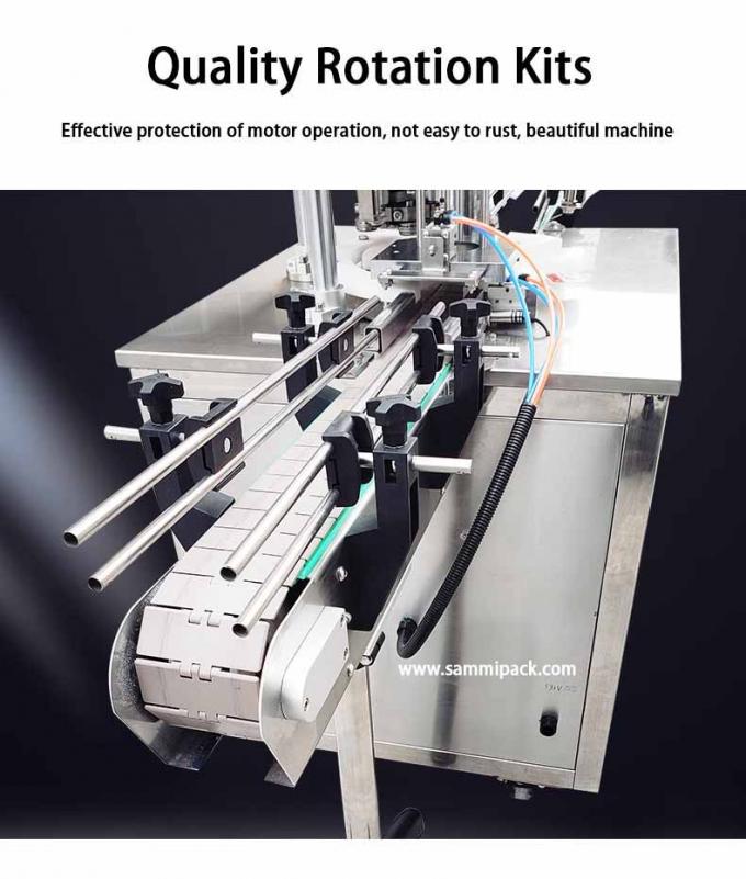Machine automatique de capsulage et de scellage de table pour boîtes de conserve de lait en poudre, peinture, boissons, aliments, sardines et thon 3