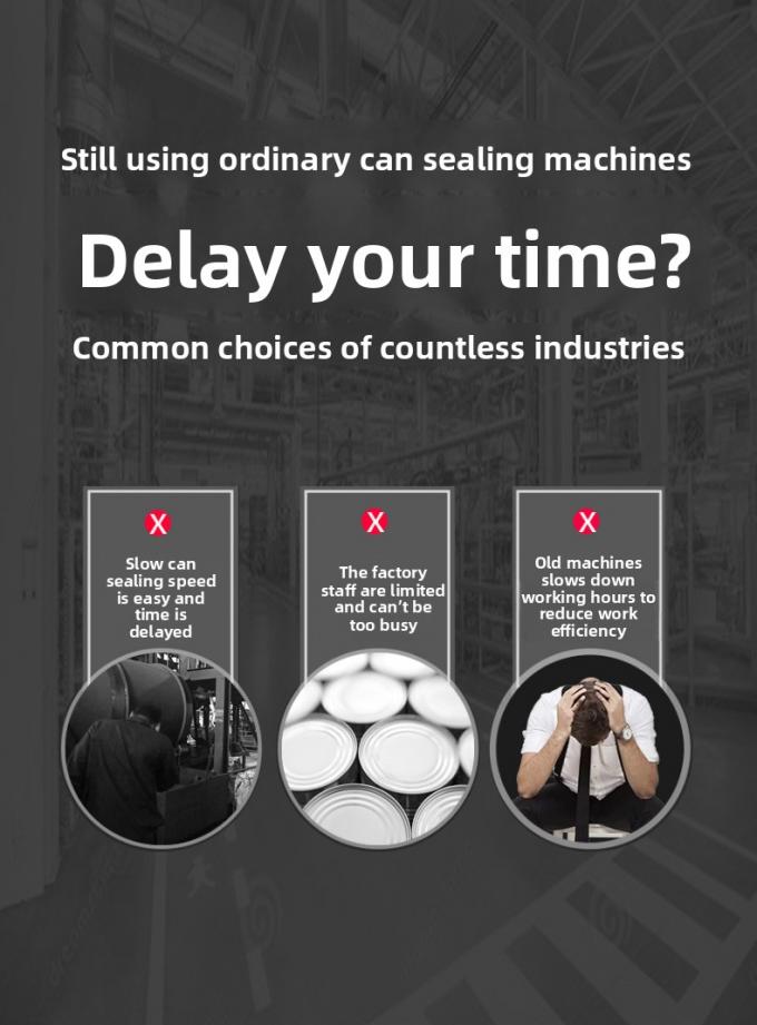 Sertisseuse verticale pour boîtes de conserve commerciale semi-automatique pour boîtes en plastique et en aluminium 2