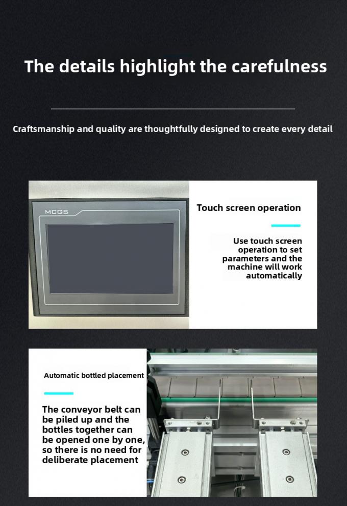 Petite machine de remplissage, sertissage et bouchonnage de flacons en verre pour liquides de 1 ml à 10 ml, pour boissons, huiles, pompe magnétique, petit volume 7