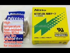 Nitto 903ul film adhésif en silicone PTFE résistant à la chaleur à haute température pour l'isolation
